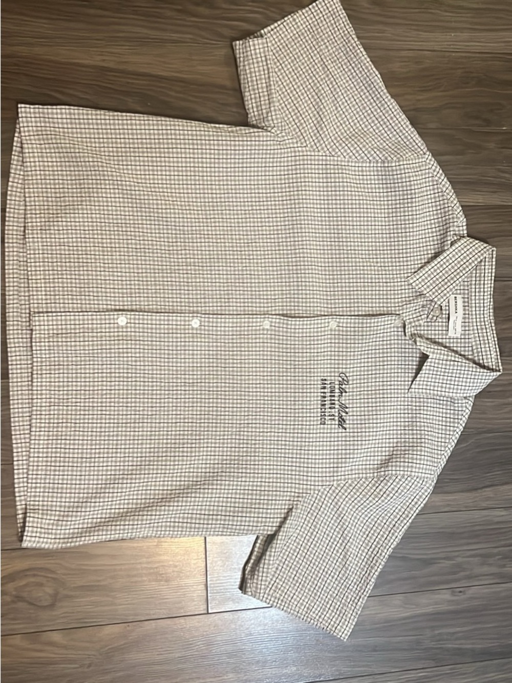 Short Sleeve Check crop style